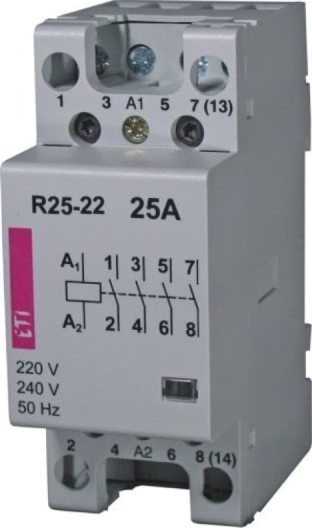 Contactor modular Eti-Polam 25A 230V AC 2NO 2RC R 25-22 230V 002462340