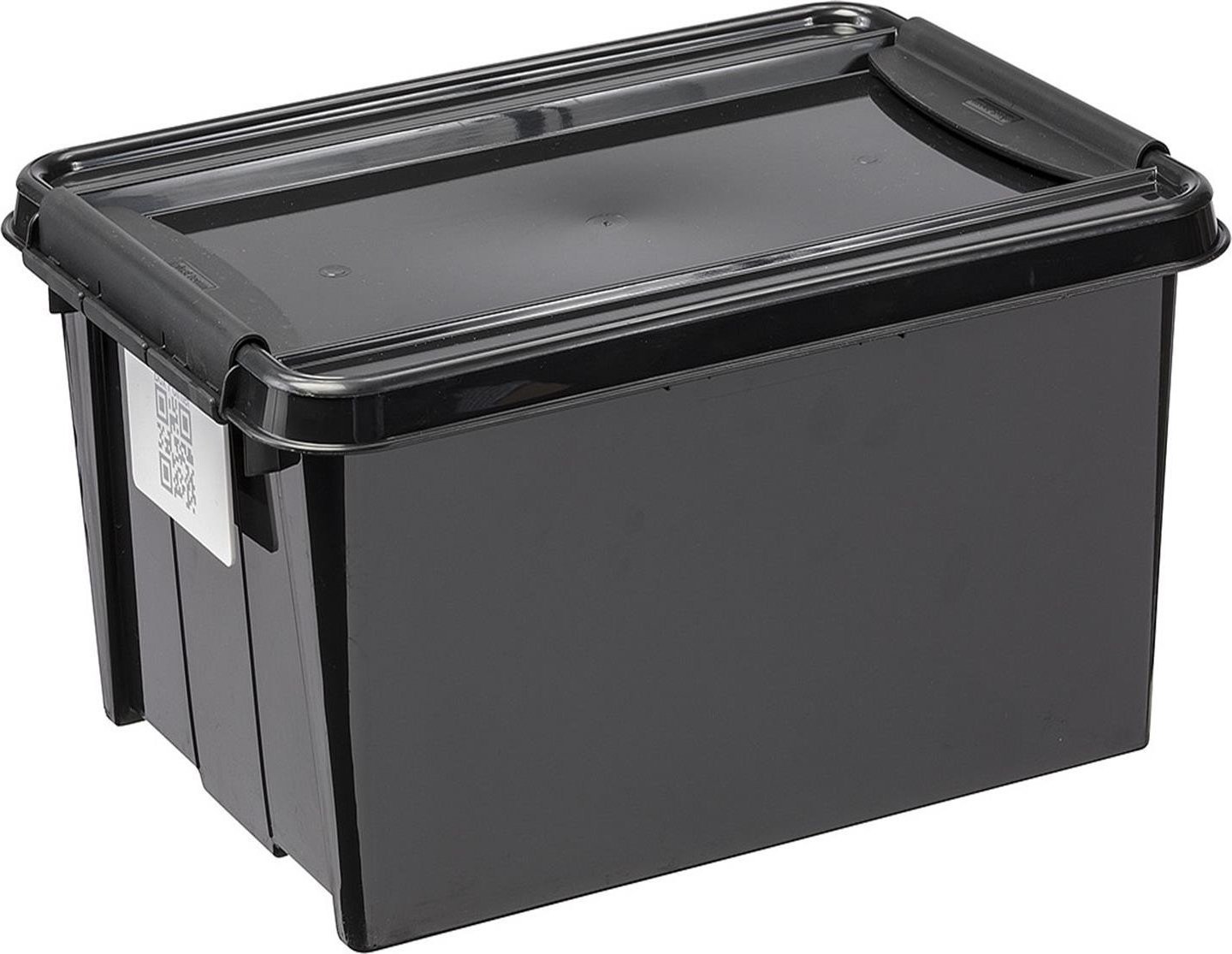 Container Plast Team cu capac PlastTeam ProBox Recycle QR 14L negru