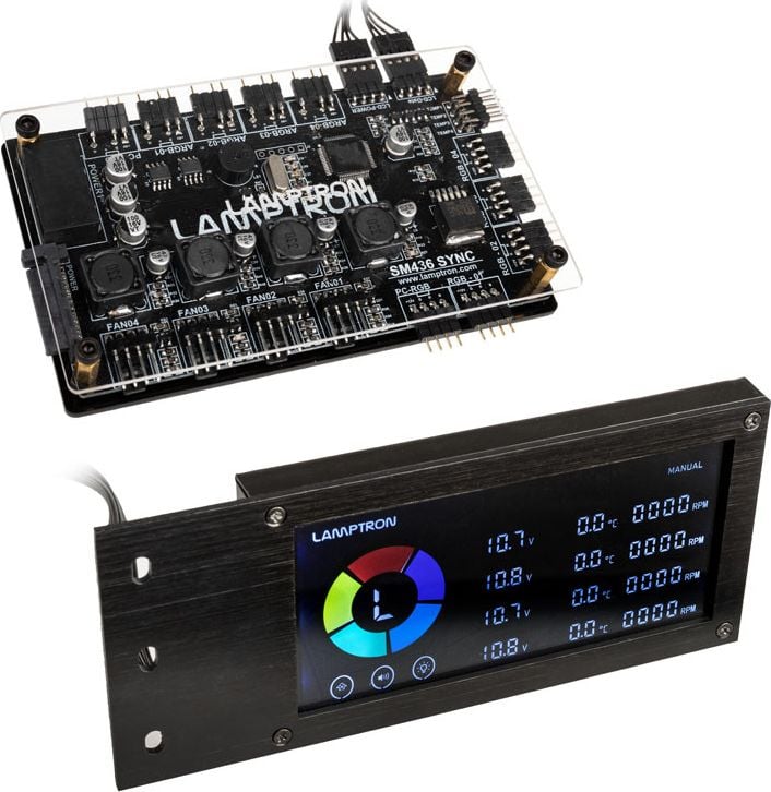 controler de LED-uri și ventilator - SM436 PCI RGB