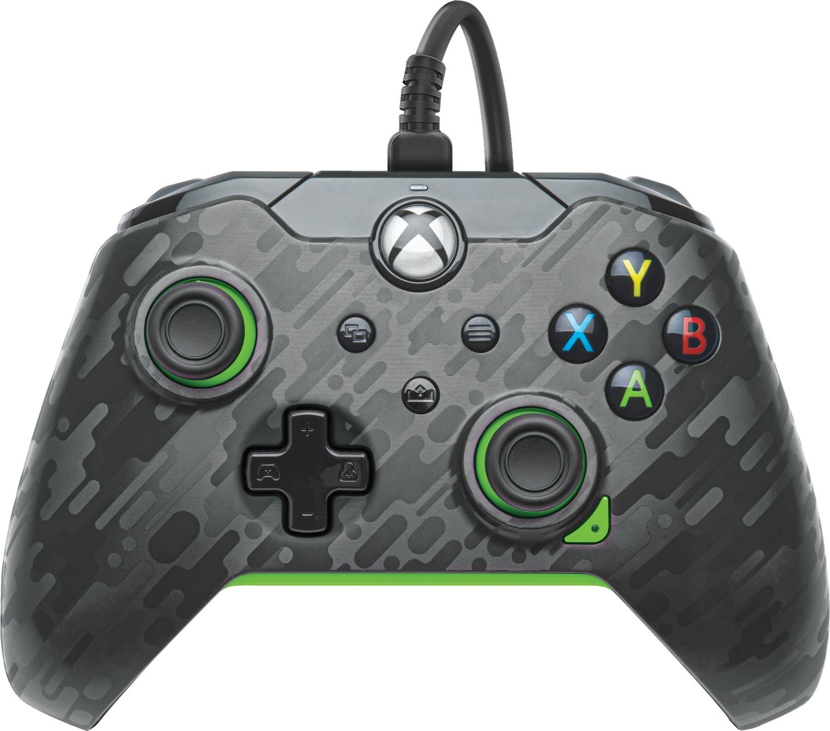 Controler PDP cu fir pentru Xbox Series X/S, Xbox One, PC 3,5 mm audio Neon Phantom Negru