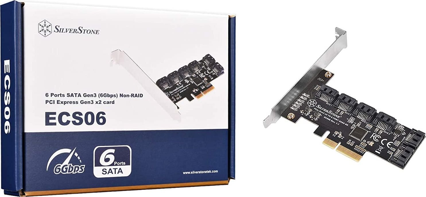 Controler SilverStone PCIe 3.0 x4 - 6x SATA III (SST-ECS06)