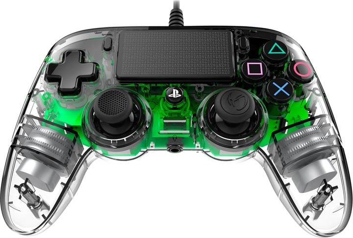 Controller Nacon Wired Illuminated Compact Light Edition Green Ps4