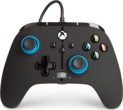 Controller PowerA EnWired Cu fir pentru Xbox Series X/S, Xbox One, PC, 3,5 mm audio Negru/Albastru