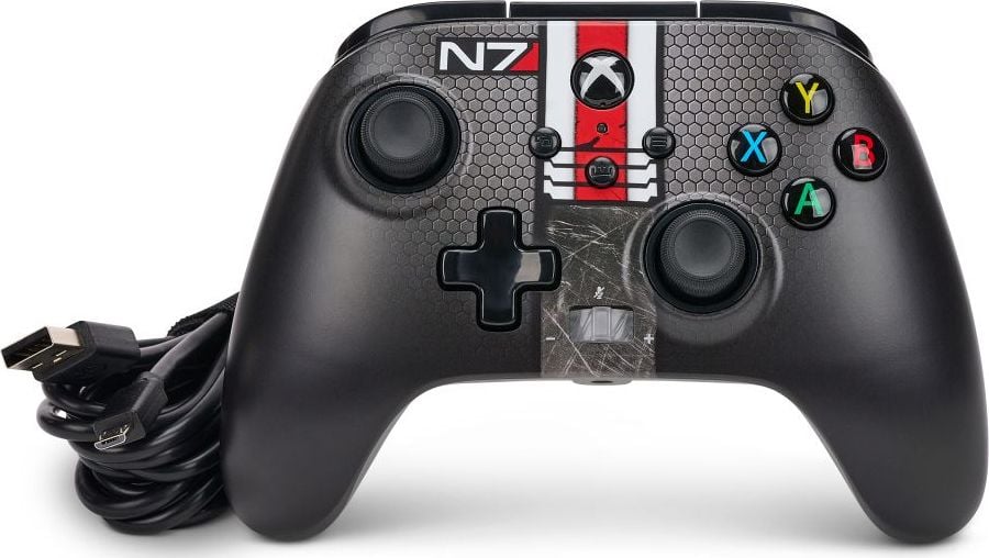 Controller PowerA EnWired Cu fir pentru Xbox Series X/S, Xbox One, PC, 3,5 mm Mass Effect N7