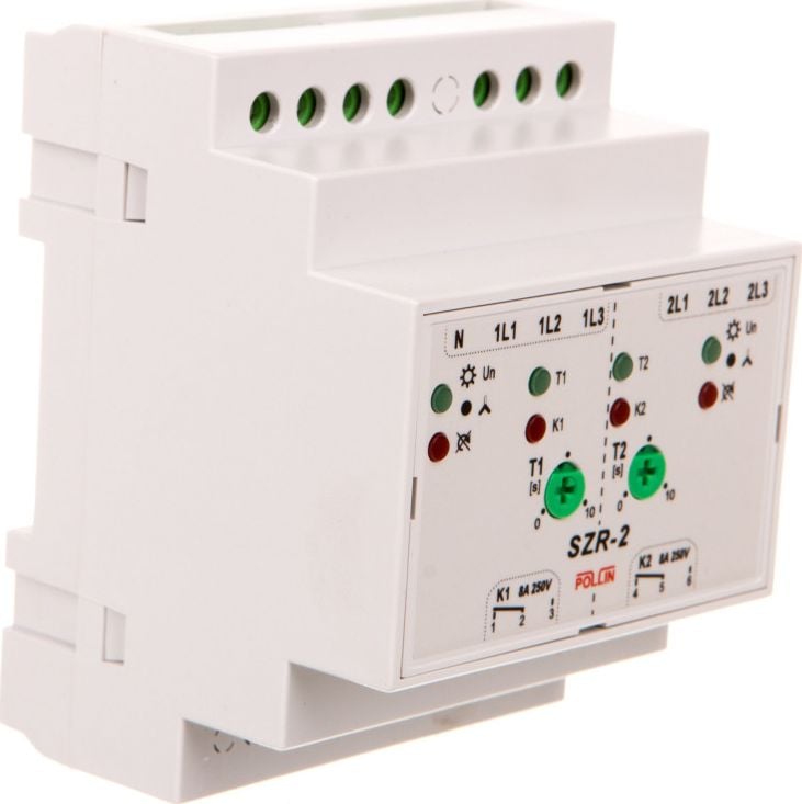 Controlul furnizarea de comutare automată / + de contact 2x1P 8A 250V / AS-2 (AS-2)