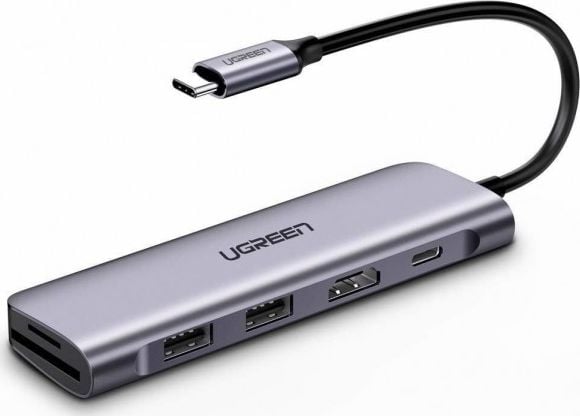 Converter Type C to HDMI +USB 3.0*2 + SD/TF +PD UGREEN