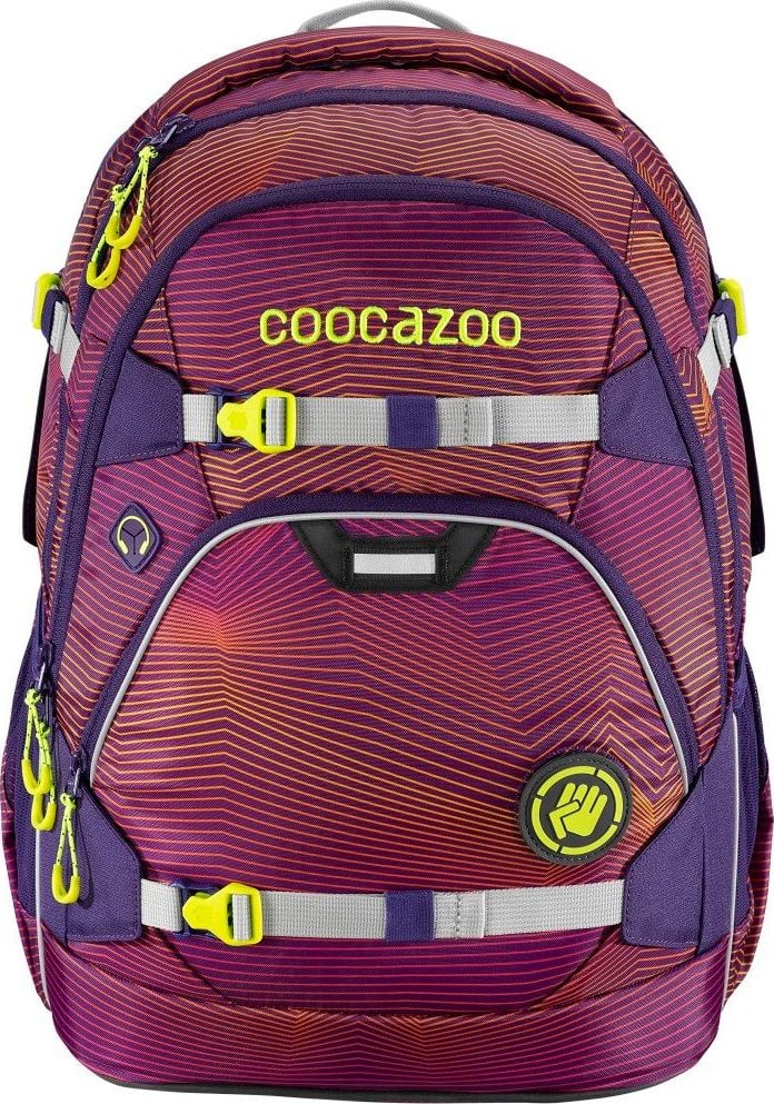 COOCAZOO ScaleRale rucsac Culoare: Purple Soniclights sistem MatchPatch