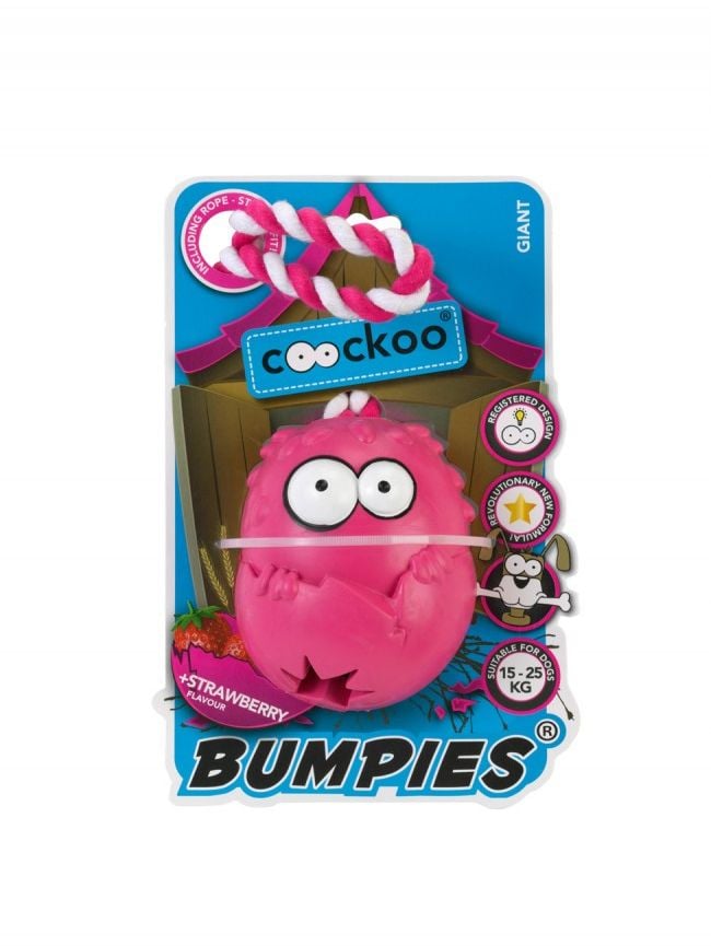 Coockoo jucărie Bumpies linie roz + capsuni XL> 27 kg 13x10x8.8cm
