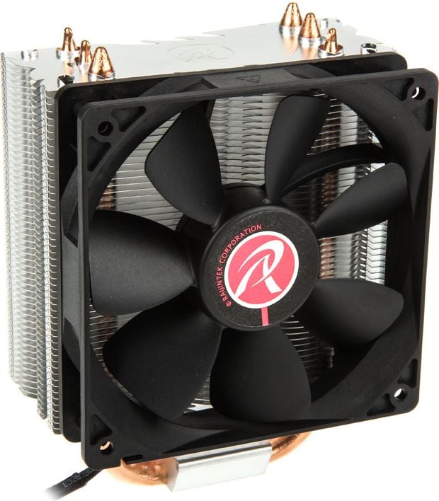 Cooler CPU Raijintek THEMIS Black, Ventilator PWM 120 mm, 3 x 8mm heat-pipe