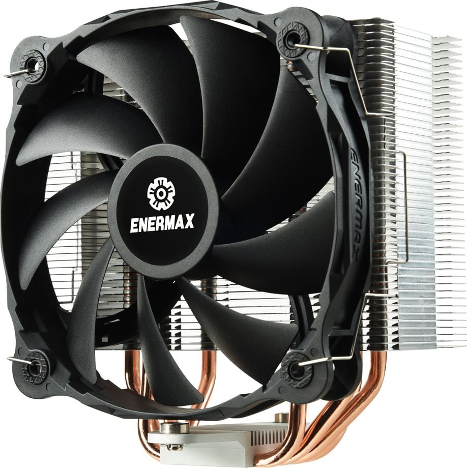 Cooler Procesor ENERMAX F40, Silent Edition CPU Intel / AMD AM4, Suport 200W + TDP, PWM, 14 cm, Negru
