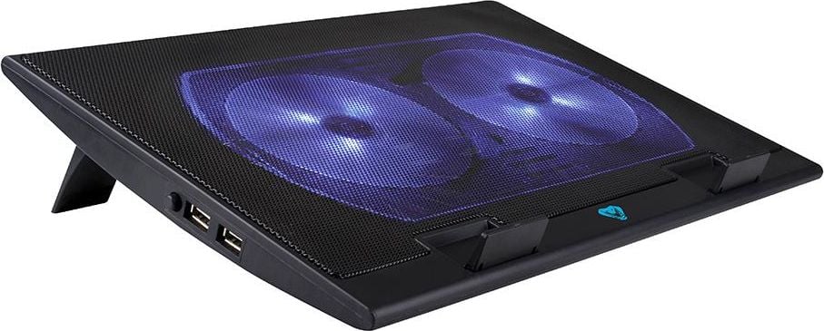 Cooler stand Media-Tech Heat Buster 17, pentru laptopuri pana la maxim 17`, doua ventilatoare 13.5cm, negru