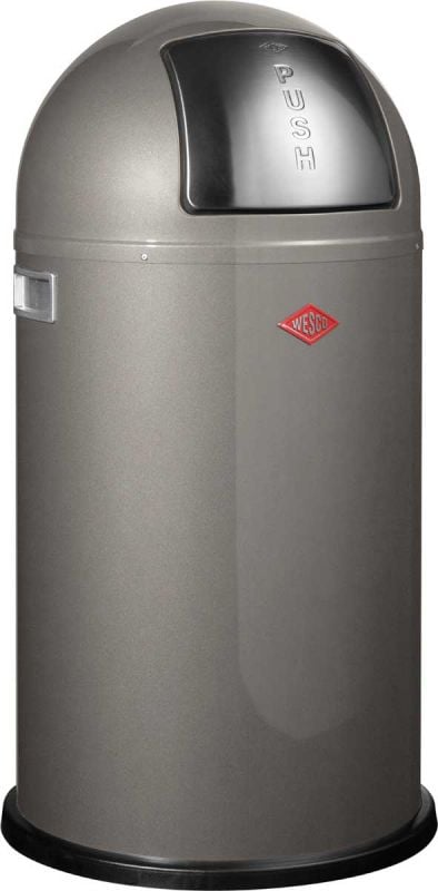 Cos de gunoi Wesco Pushboy, Otel, Gri, 50l