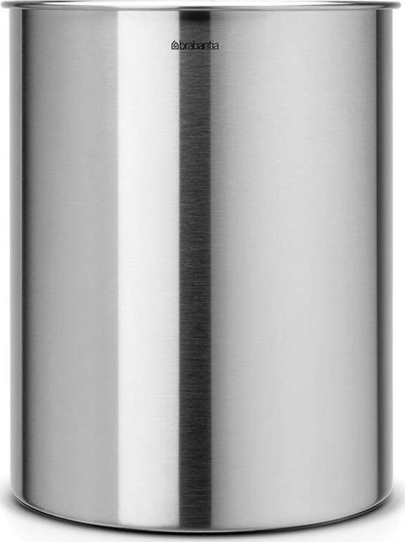 Cos Pentru Hartie 15L Rotund Matt Steel, Brabantia