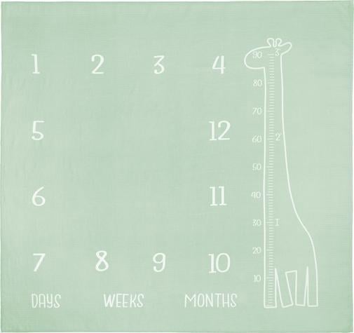 Covoras pentru copii, Sensillo, 120x120 cm, Bumbac, Verde