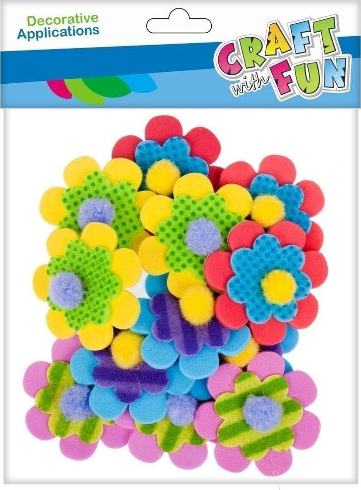 Craft with Fun CF DECORATION DEK FLORI EVA 12BUC PBH12/288