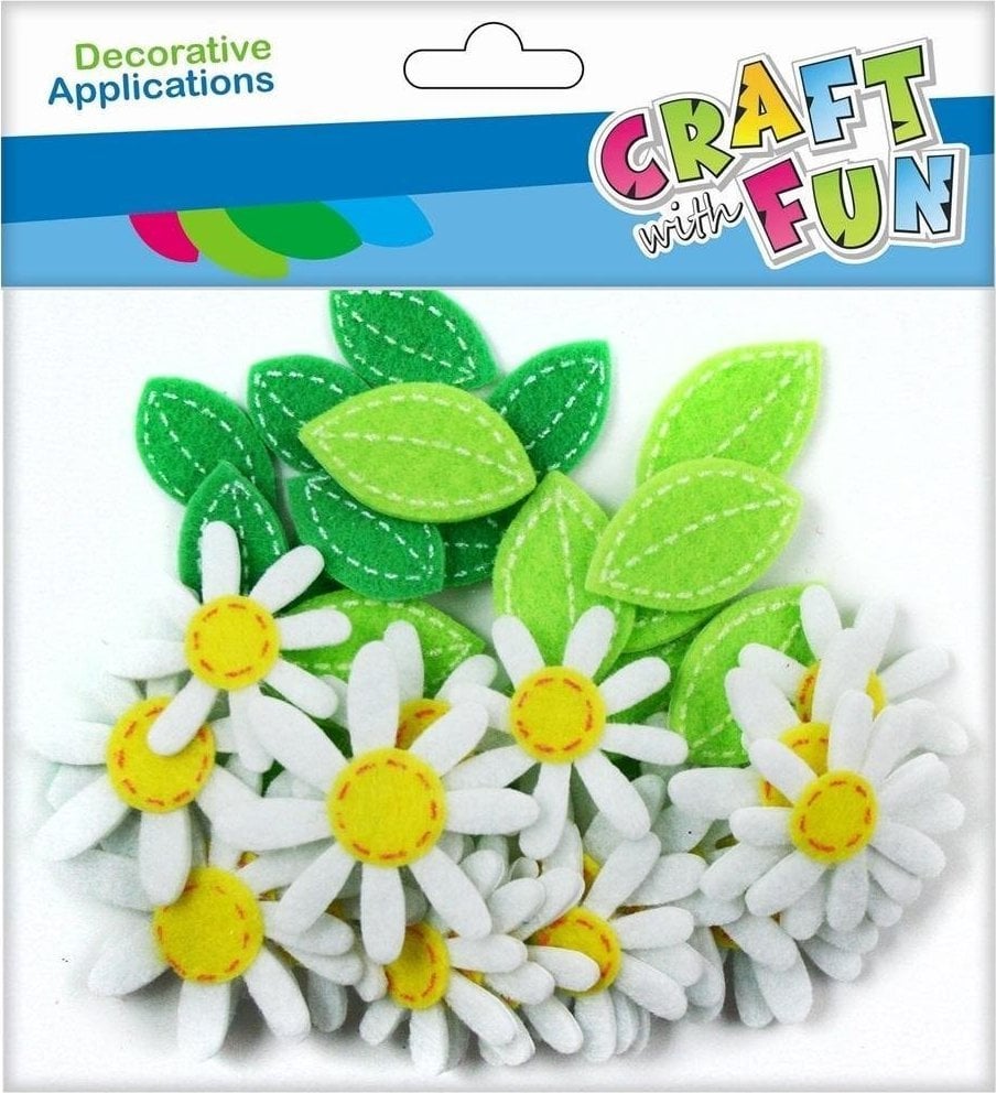 Craft with Fun CF DECORATIE DECK FELLT DAISY SPRZYL 40BUC 12/288