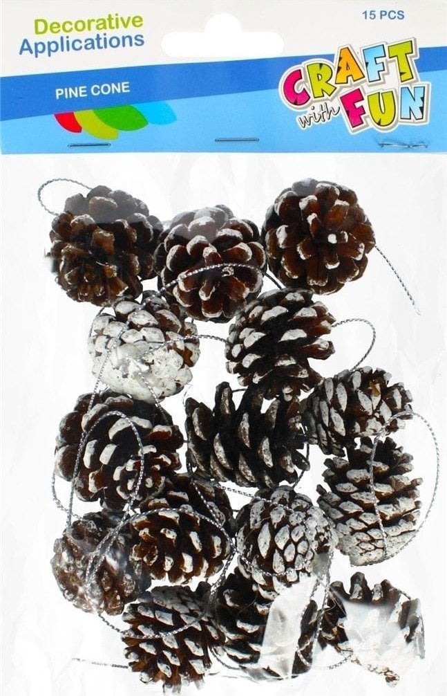 Craft with Fun DECORATIE NATURA CON 3CM 15BUC CF PBH 12/96