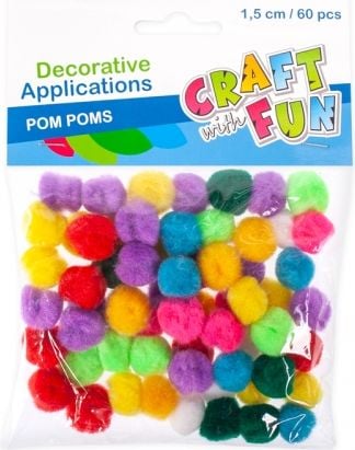 Craft cu Fun Decoration pompon 60buc. (411442)
