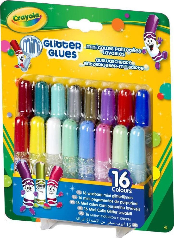 Crayola Mini kleje brokatowe 16 sztuk