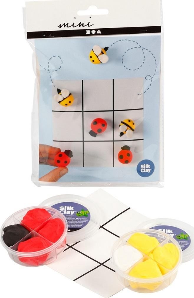 Creative Company Un set de mini mase de plastic - Tic-tac-toe