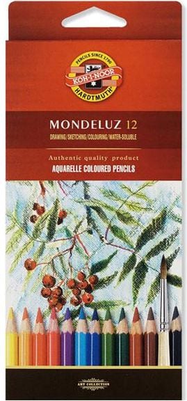 creioane Acuarela 12 culori Mondeluz (WIKR-057593)