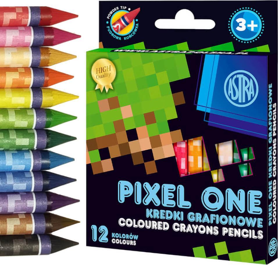 Creioane Astra Pixel One grafit 12 culori 316121007
