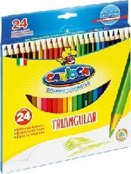 creioane Carioca creion, triunghiulare, 24 de culori (42516-24)