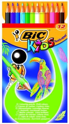 creioane colorate BIC KIDS TROPICOLORS2 BOX 12 buc - 832566