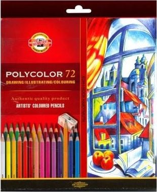 Creioane Koh I Noor Polycolor 72 de culori (249384)