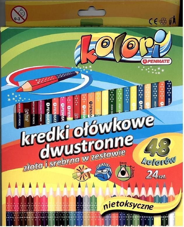 Creioanele Premium Kolori-24buc 48 culori