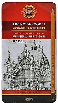 Creion Koh I Noor grafit 1502/II 8B-2H (12 buc) (146809)
