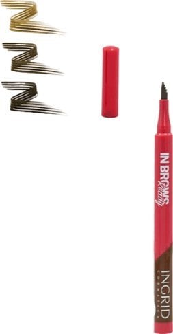 Creion, marker pentru sprancene Ingrid In Brows Ready, 02 Medium 2ml
