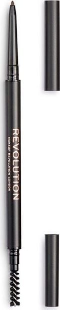 Creion pentru sprancene Makeup Revolution, Eye Precise Brow Pencil Medium Brown, 0.05 gr