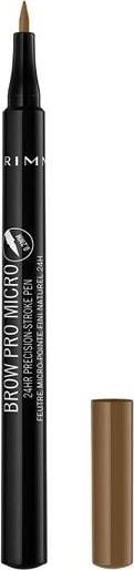 Creion pentru sprancene Rimmel London Brow Pro Micro 24H 001 Blonde, 1 ml