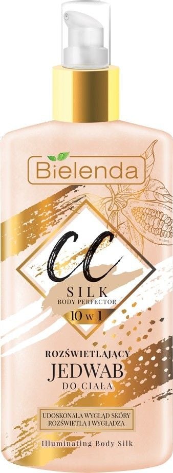 Crema CC pentru corp cu efect de stralucire si netezire, Bielenda CC 10 in 1 Illuminating Smoothing Body Silk-Balm, 150 ml