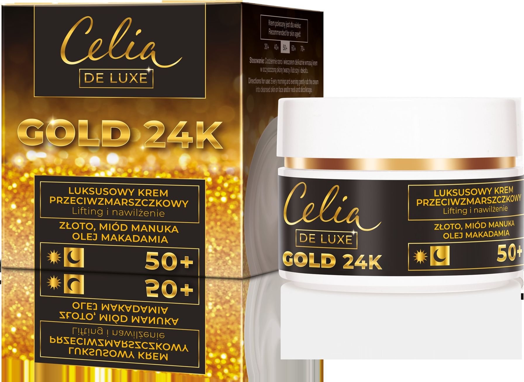 Crema de fata hidratanta Celia Gold 50+