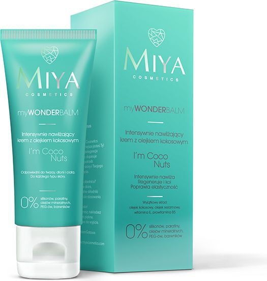 Crema de fata miya myWONDERBALM Sunt Coco Nuci cremă hidratantă cu 75ml intens ulei de nucă de cocos