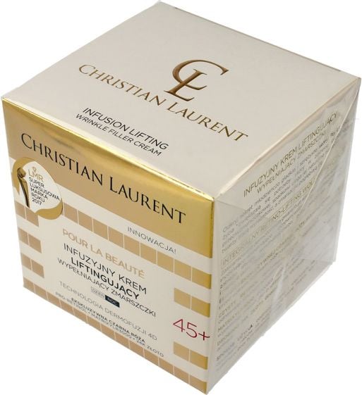 Crema de fata Prin Infuzie, Christian Laurent, 45+, Extract de Trandafiri Negri, PRO-RETINOL & 24K GOLD, 50 ml