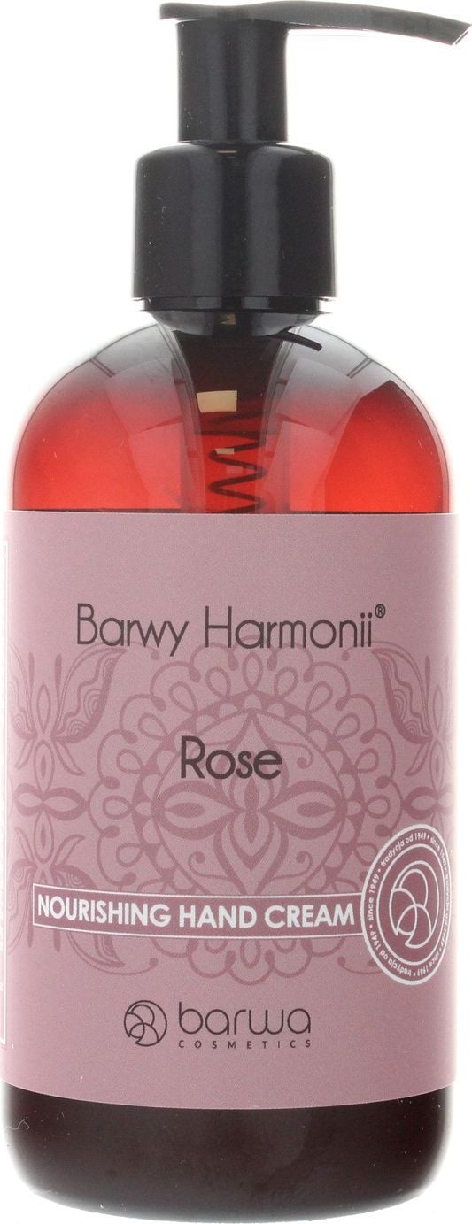 Crema de maini cu dispenser, cu trandafiri, Barwa Cosmetics, 200 ml