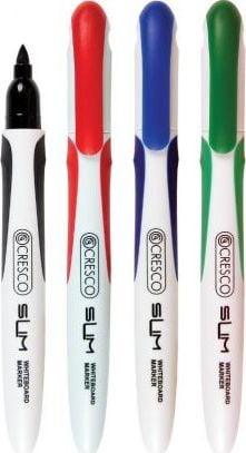 Cresco Dry Erase Marker Slim 4 culori