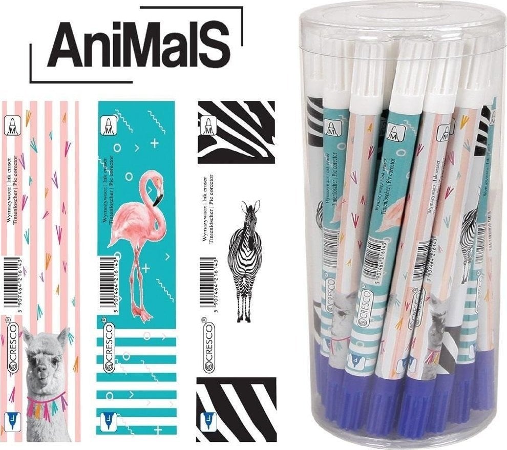 Corectoare si radiere - Cresco GoPen Animals Ink Eraser (30 buc)