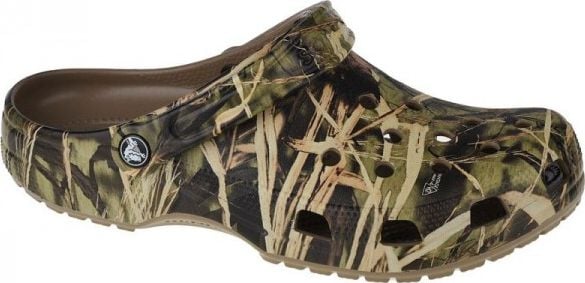 Saboti barbati, Crocs™ Classic Realtree, Material sintetic, Verde kaki, EU 36