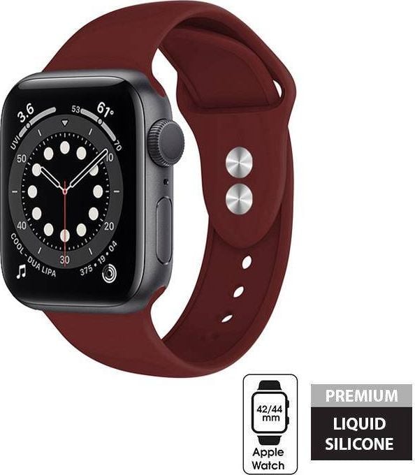 Crong Crong Liquid Band pentru Apple Watch 42/44mm Burgundy