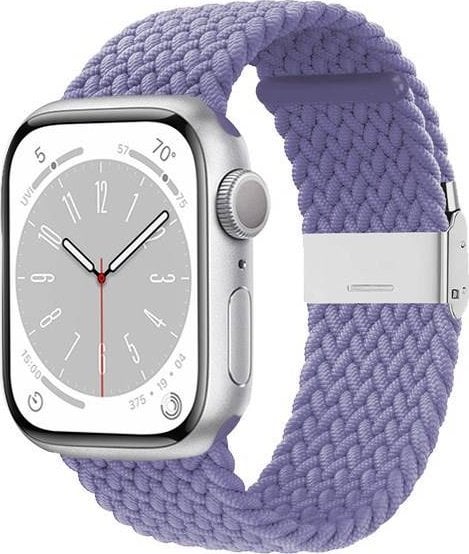 Crong Crong Wave Band - Curea împletită Apple Watch 38/40/41 mm (violet)