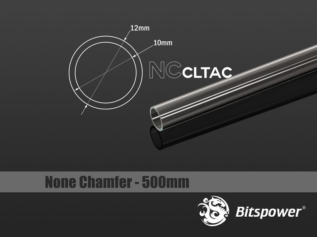 Crystal Link Tube 12 / 10mm, 500mm, transparent (BP-NCCLT12AC-L500)