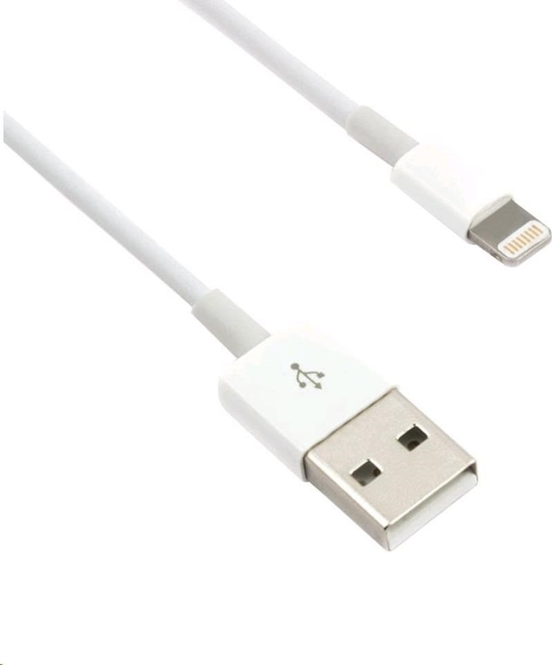 C-Tech USB-A - Cablu USB Lightning 1 m alb (CB-APL-10W)