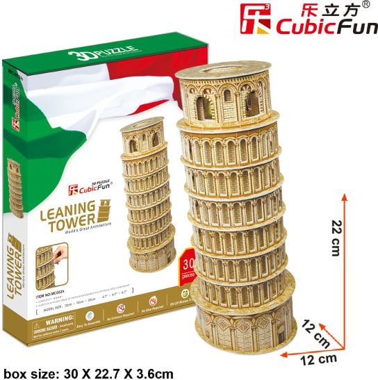 Puzzle 3D Tower of Pisa 30 piese