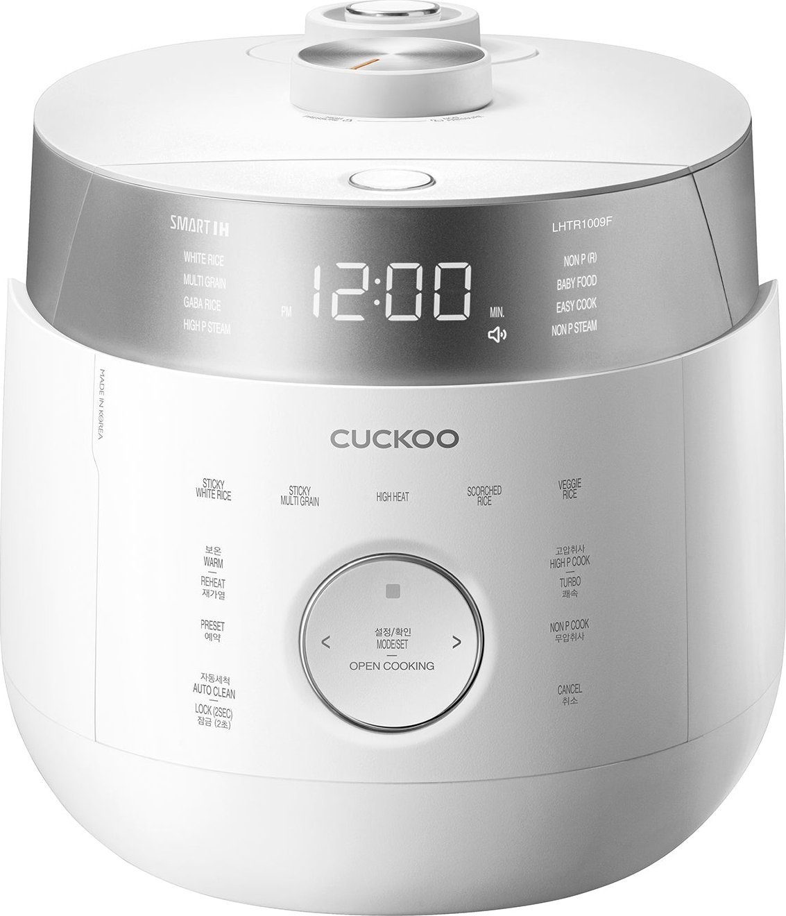 Multicooker - Cuckoo Cuckoo IH Twin Pressure Master Chef, aragaz de orez (alb/argintiu)