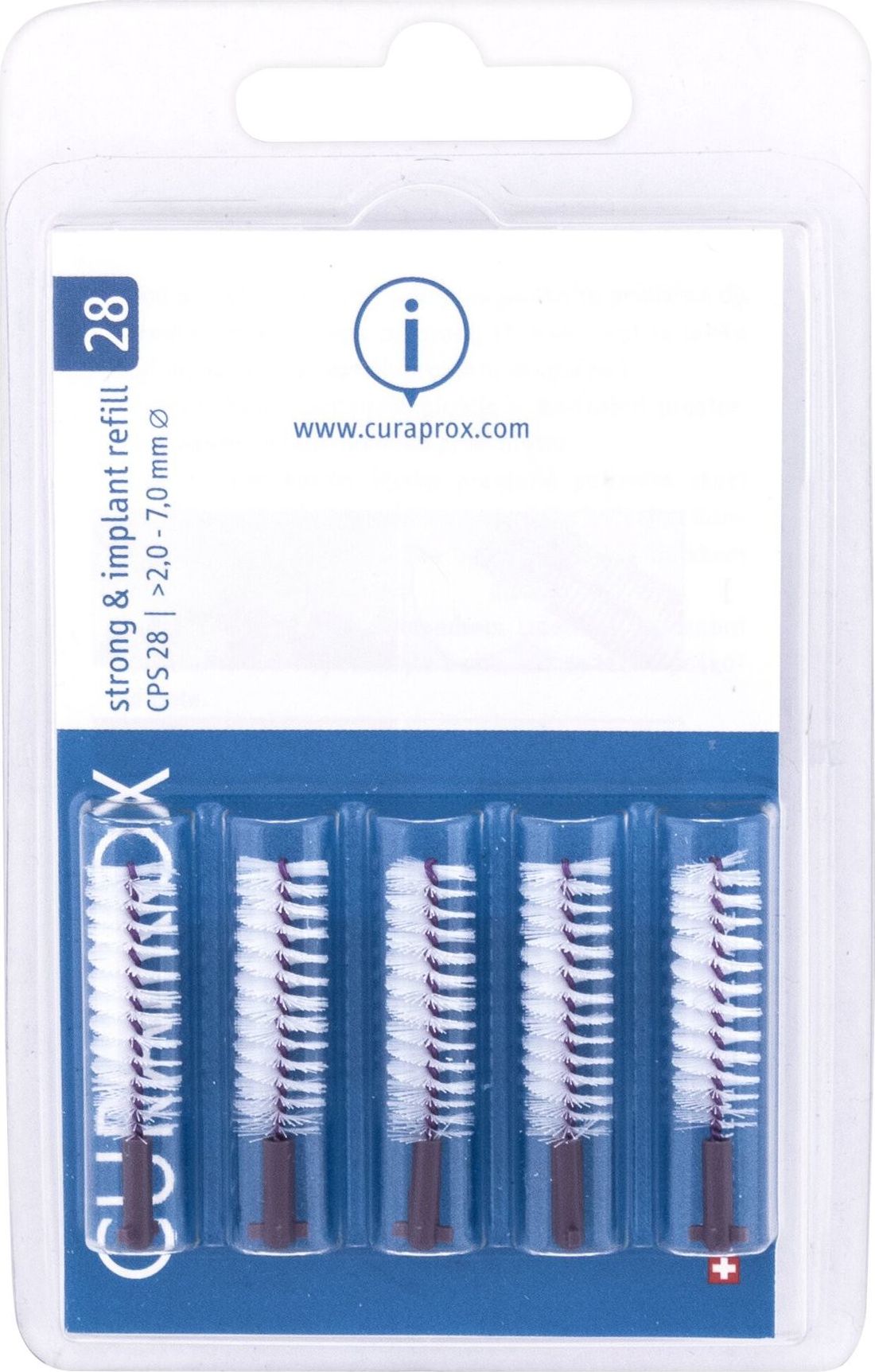 Curaprox Curaprox Strong &amp; Implant Refill 2.0 - 7.0 mm Periuta interdentara 5buc