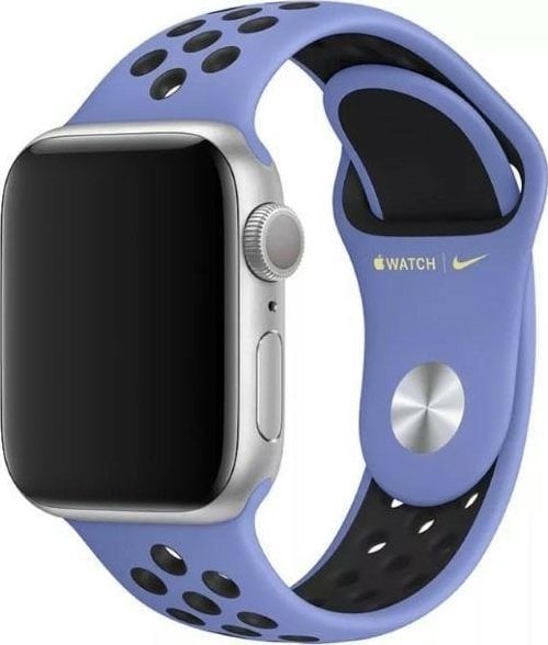 Curea Apple Apple Watch MWU62FE/A 38/40/41mm Nike Sport Brand violet-negru/royal pulse-negru